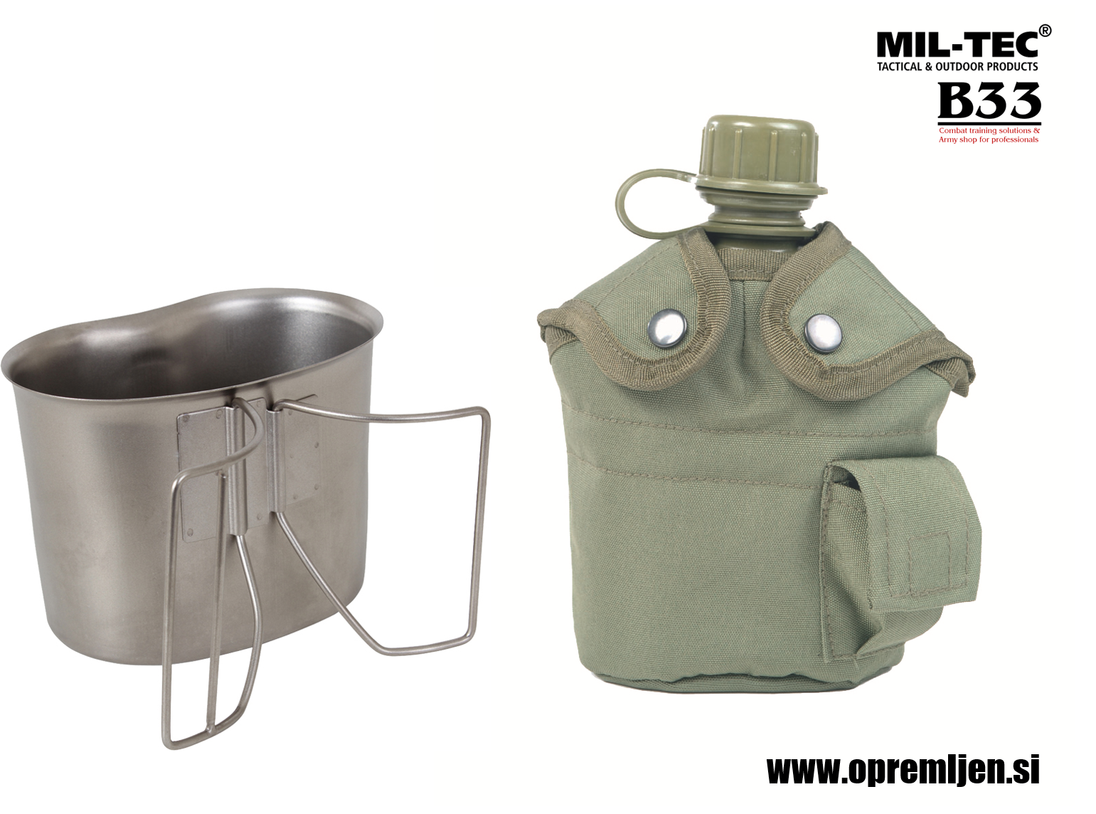 B33 army shop - ALICE vojaška termo torbica z vojaško čutaro in lončkom MILTEC by B33 army shop at www.opremljen.si trgovina z vojaško opremo, vojaška trgovina