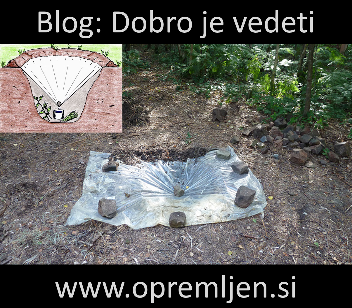 B33 army shop, vojaška čutara, pridobivanje pitne vode s pomočjo sončne distilacije
