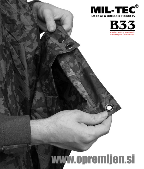 B33 army shop - vojaški dežni pončo (poncho) at www.opremljen.si